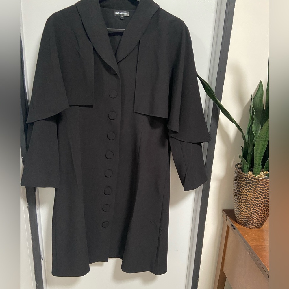 Lively Ghosts Nevermore Caped Coat